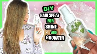 DIY HAIR SPRAY FOR GROWTH AND SHINE! │ PEPPERMINT HAIR SPRAY FOR LONG THICK HAIR