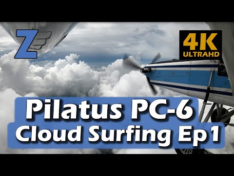 Cloud Surfing Ep 1 in 4kHD. Bobkamu to Sentani. Pilatus Porter PC-6 Papua Indonesia. Mozart.