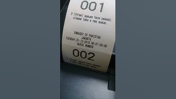 Mesin antrian tiket satu tombol