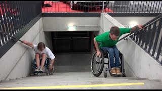 Rollstuhl Treppen Rekord 2014 Österreich
