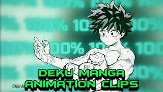 Deku manga animation clips 4k (My hero academia)