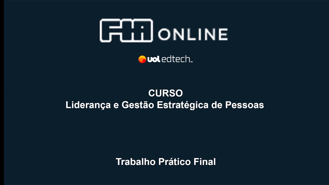 Liderança e Gestão Estratégica de Pessoas