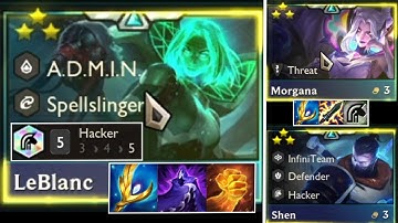 UNSTOPPABLE 5 HACKER LE BLANC FT HACKER MORGANA!! Ranked TFT Set 8.5!! #tft #teamfightactics