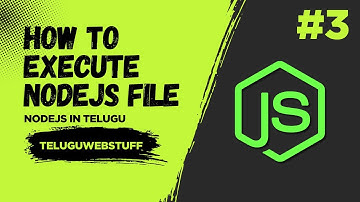 #3 Create Your First Node.js App in Telugu | Node.js Beginner Project