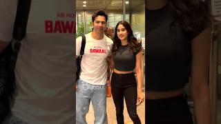 The Bawaal Duo Varun Dhawan And Janhvi Kapoor Spotted At The City Airport
