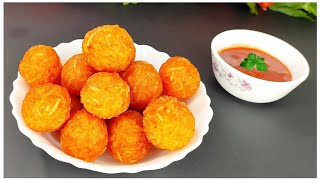 crispy potatoes balls recipe! the ultimate easy snack! amazing potato recipe! with 2 potatoes!