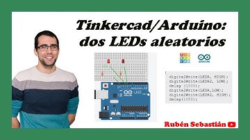 TINKERCAD: con DOS LEDS INTERMITENTES o alternos. Encender dos LEDs intermitentes con ARDUINO.