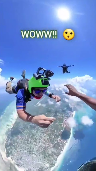skydiving dari atas pesawat | olahraga ekstrem