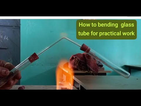 bending of glass Rod to use gas transport - YouTube