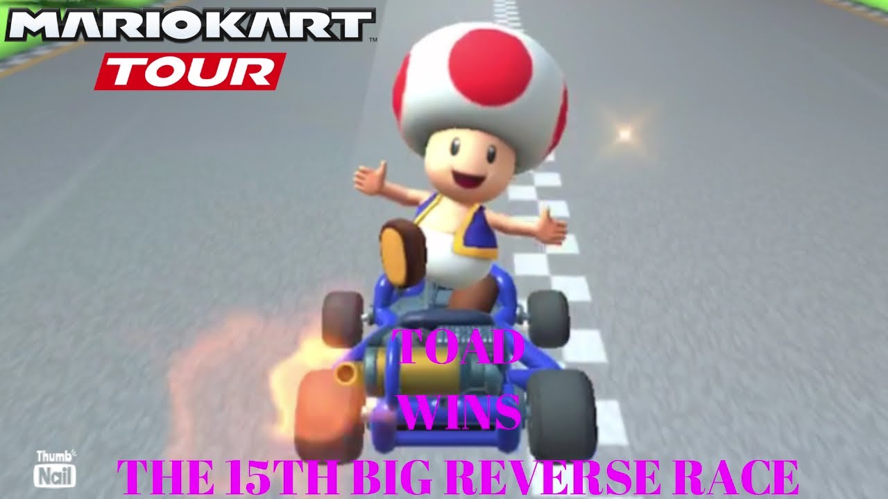 Toad Wins The 15th Big Reverse Race - YouTube