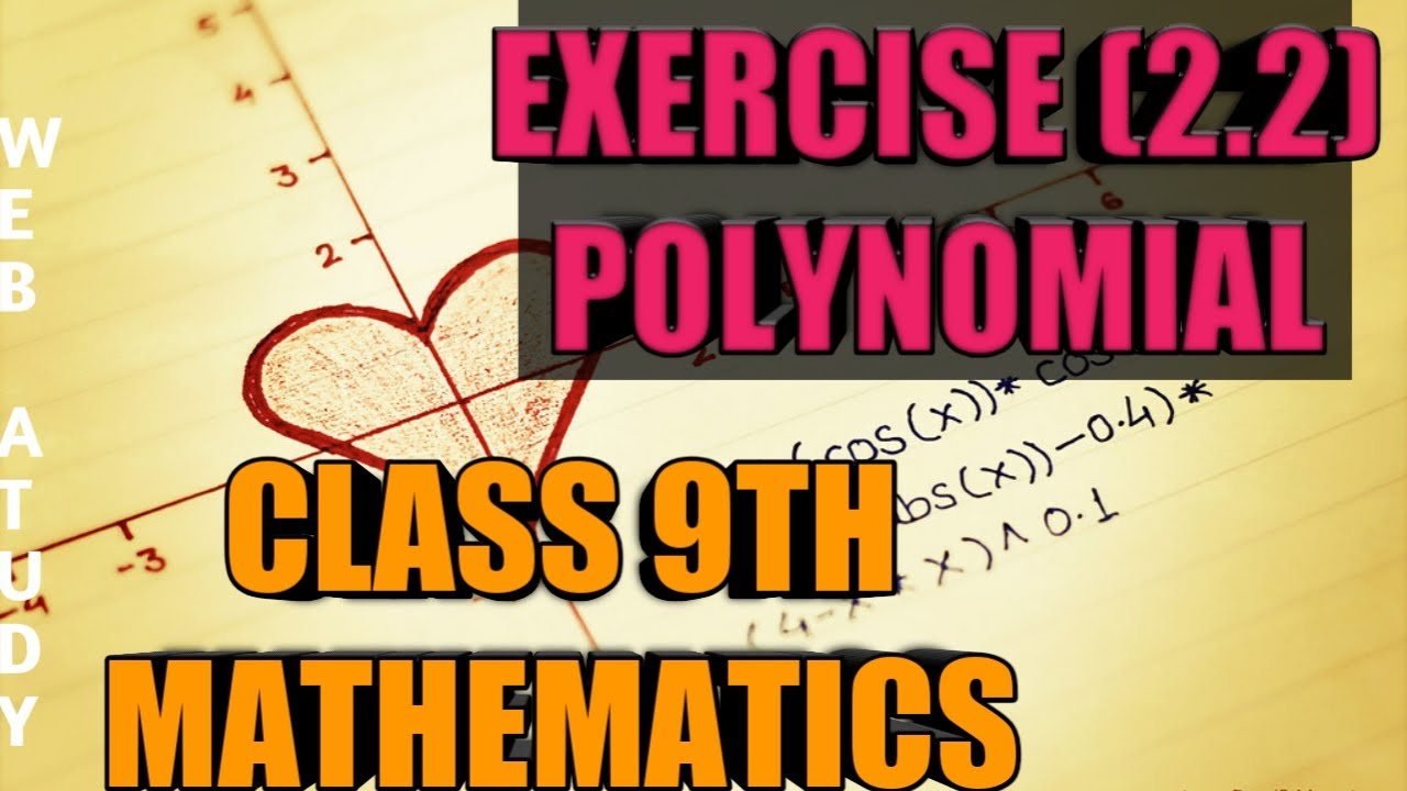 Exercise 2 2 polynomial class 9th hindi english youtube