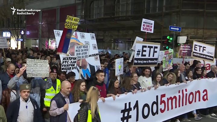 Protesters Take To Belgrade Streets For 14th Antigovernment March