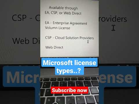 Microsoft License Types by taik18