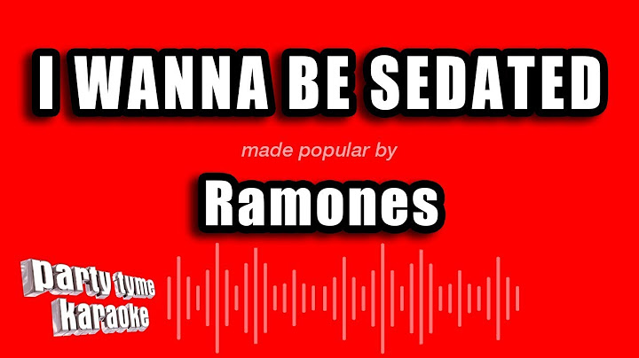 I Wanna Be Sedated Instrumental version - Instrumental performance video thumbnail