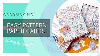 Easy Pattern Paper Cards using the SCT November 2021 Sampler!