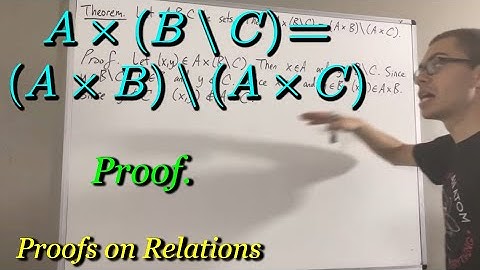 A x (B\C) = (A x B)\(A x C) Proof [ILIEKMATHPHYSICS]