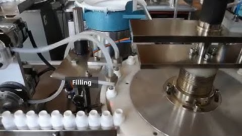 Eye drop liquid filling and  capping machine