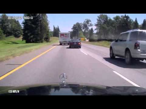 Accident Langley, BC July 8, 2013 caught on my Dashcam