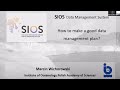 SIOS lecture: How to make a good data management plan