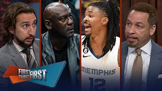 Ja Morant suspended for 25 games, Michael Jordan finalizing Hornets sale | NBA | FIRST THINGS FIRST