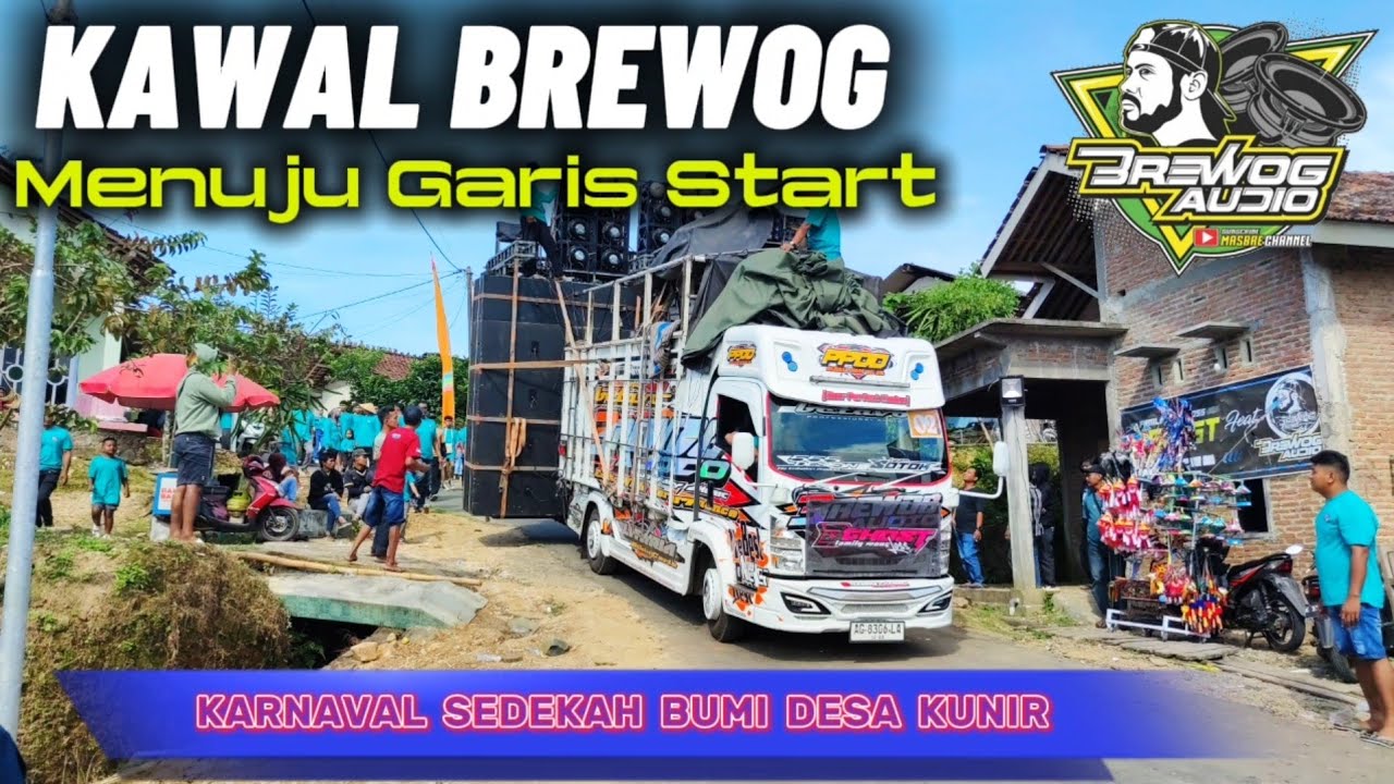 KAWAL BREWOG MENUJU GARIS START KARNAVAL KUNIR KELING JEPARA