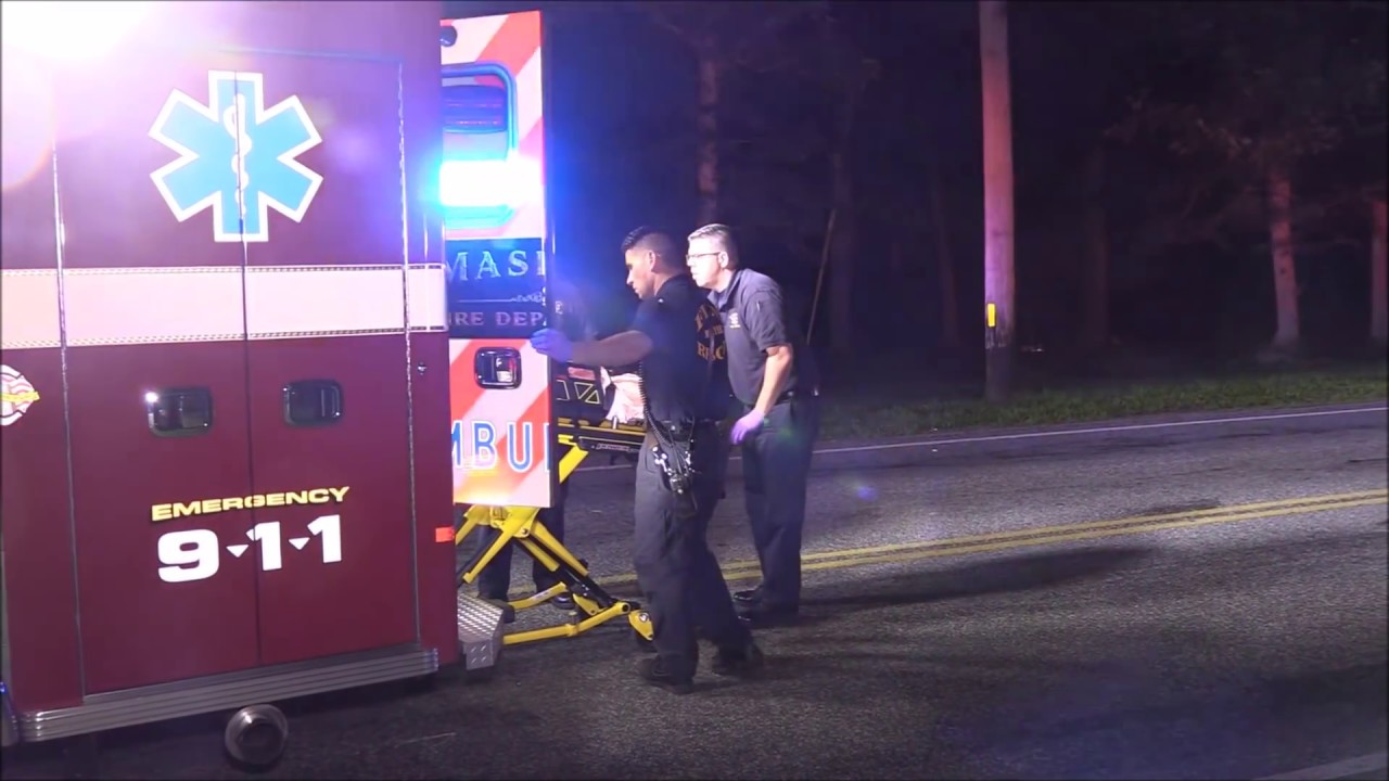 Mom and two children seriously hurt after car slams into tree - YouTube