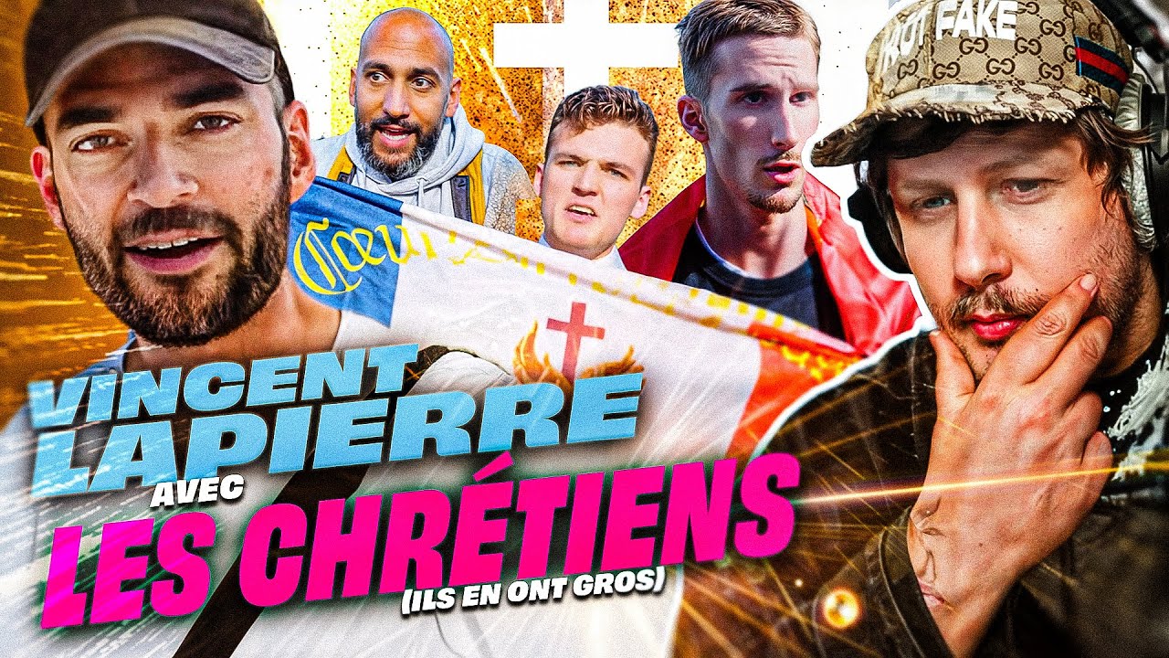 Vincent LAPIERRE dans une MANIF contre la CHRISTIANOPHOBIE