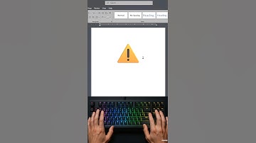 Warning symbol in Ms Word #iktrickss #mswordtricks