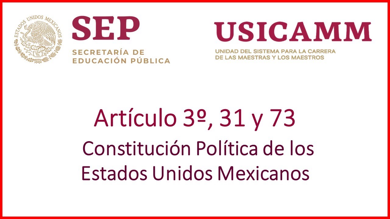 ?‍⚖?‍⚖ ARTÍCULO 3° de la Constitución Mexicana ? ACTUAL  ?‍?[EDUCACIÓN]?‍? - YouTube