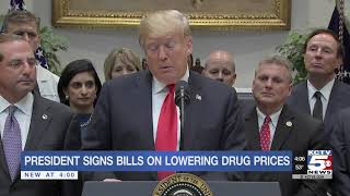 President signs health care bill to lower drug prices