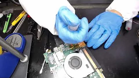 How to fix laptop not powering on Asus Q502L Q502LA broken charge port power jack repair charging