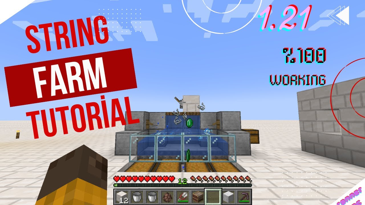 Minecraft String & Emerald Farm 1.21 %100 Working - YouTube