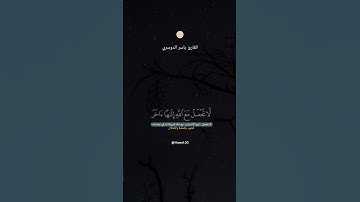 لا تجعل مع الله الها اخر || القارئ ياسر الدوسري 🌿 #ياسر_الدوسري #تلاوة_خاشعة #راحة_نفسية