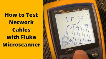 How to test ethernet cable - Fluke MicroScanner2 - in 2 min