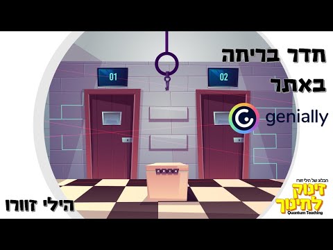 כיצד לבנות חדר בריחה באתר Genial.ly צעד אחר צעד