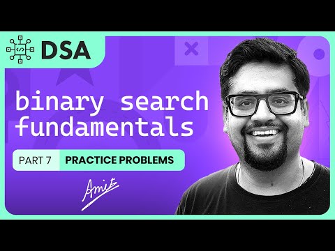 Binary Search part 7 (Practice Questions) #PROGRAMMING #PLACEMENTS
