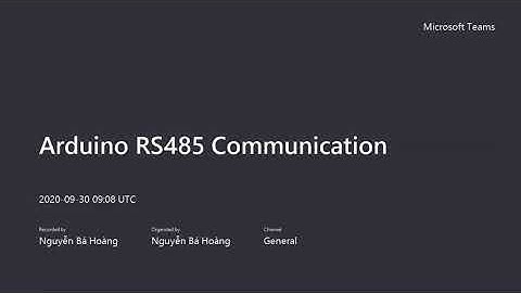 Communication between 2 Arduino  - RS485