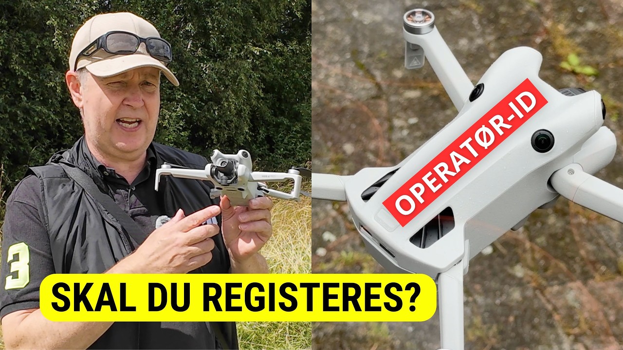 Registrering som droneoperatør trin for trin: Privat og enkeltmandsvirksomhed