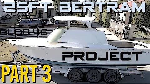 25ft Bertam Project - Blob 46 (PART 3) - Actuators to lift roof & measure of a 25ft bertram mk2