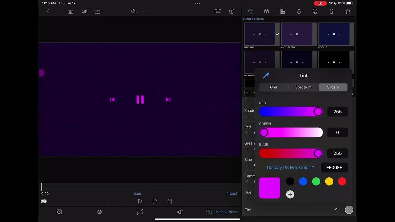 How to make rgb to bgr on lumafusion youtube