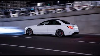 Mercedes C63S AMG | Static on 20" FS-Line Schmidt Revolution rims | H&R | Nightrun