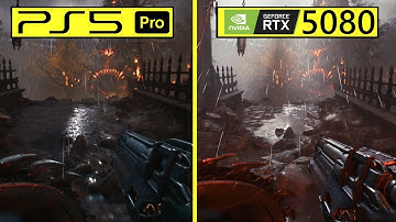 Doom The Dark Ages PS5 Pro vs  PC RTX 5080 Path Tracing Graphics Comparison