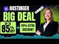 Buy Hosting from Hostinger Using Extra 20% Discount Coupon Code + 85% Hostinger Discount