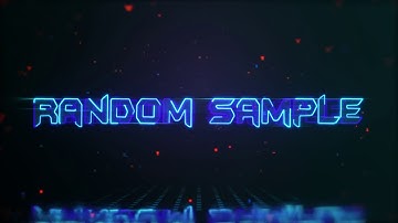 Neon Video Intro Text or Logo Reveal