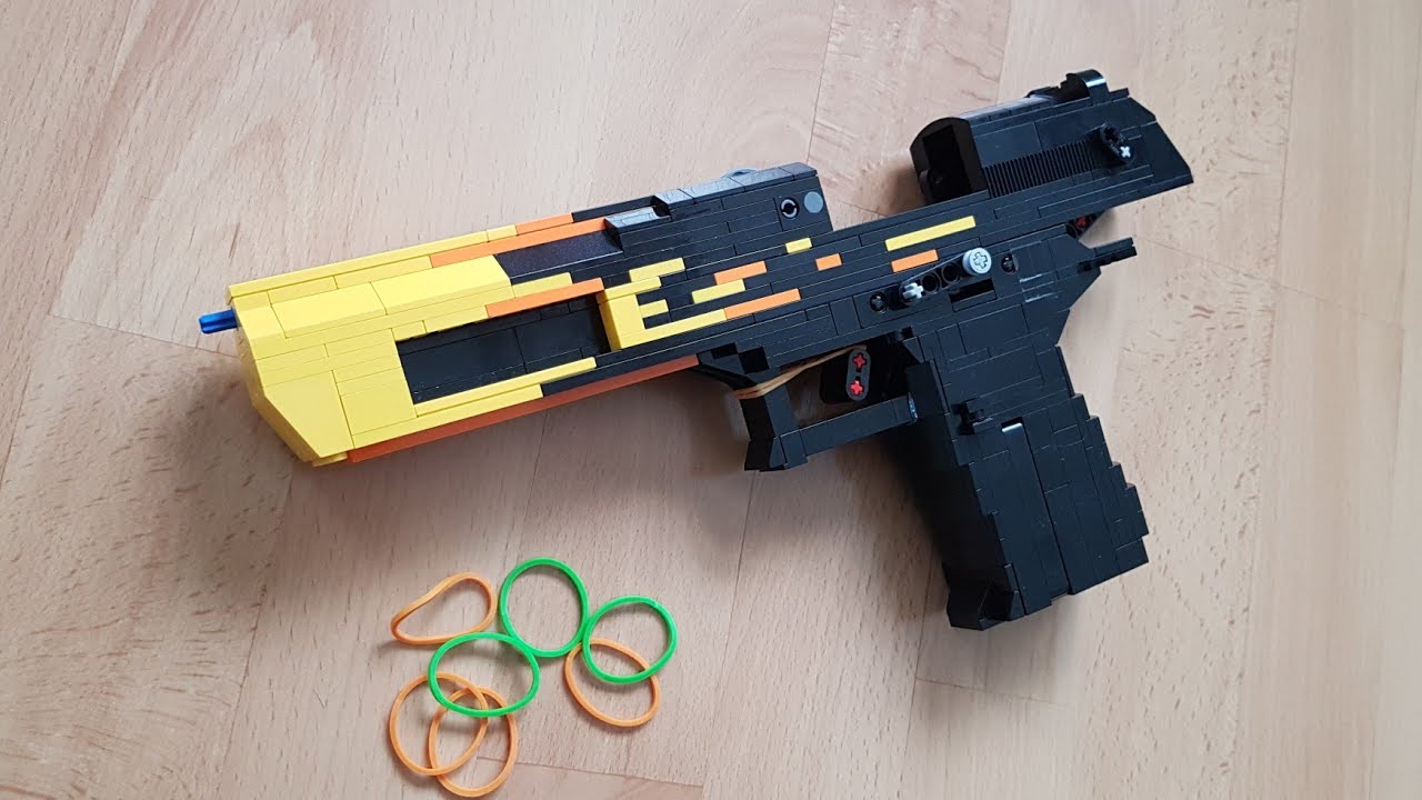 LEGO Desert Eagle - Blaze [Blowback Rubberband Gun] - YouTube - 1280 x 720 jpeg 102kB