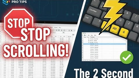 STOP Scrolling! 🛑 The 2-Second Excel Filter Shortcut That SAVES You HOURS (Alt 4)