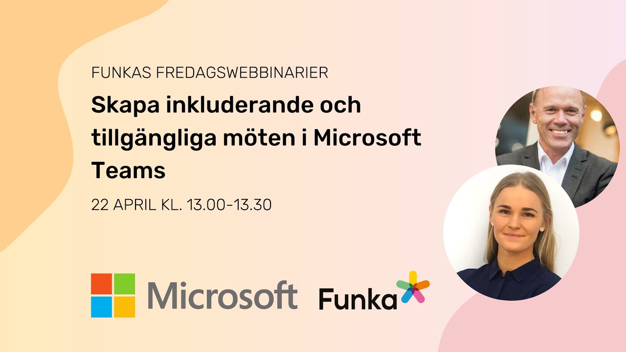 Skapa inkluderande och tillgängliga möten i Microsoft Teams - YouTube