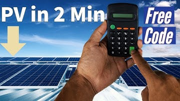 How to size stand-alone Photovoltaic + Free Matlab code