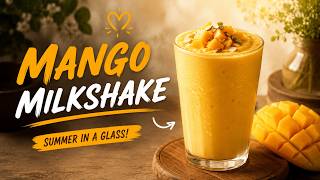 Mango Milkshake Recipe Thick, Creamy Ready In 2 Minutes