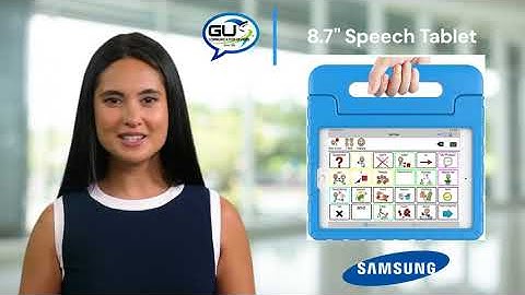 8.7" Samsung based speech tablet with preinstalled TalkTablet PRO AAC/speech app and carrying case